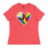 Pride Heart (Women's Relaxed T-Shirt)-Women's T-Shirts-Swish Embassy
