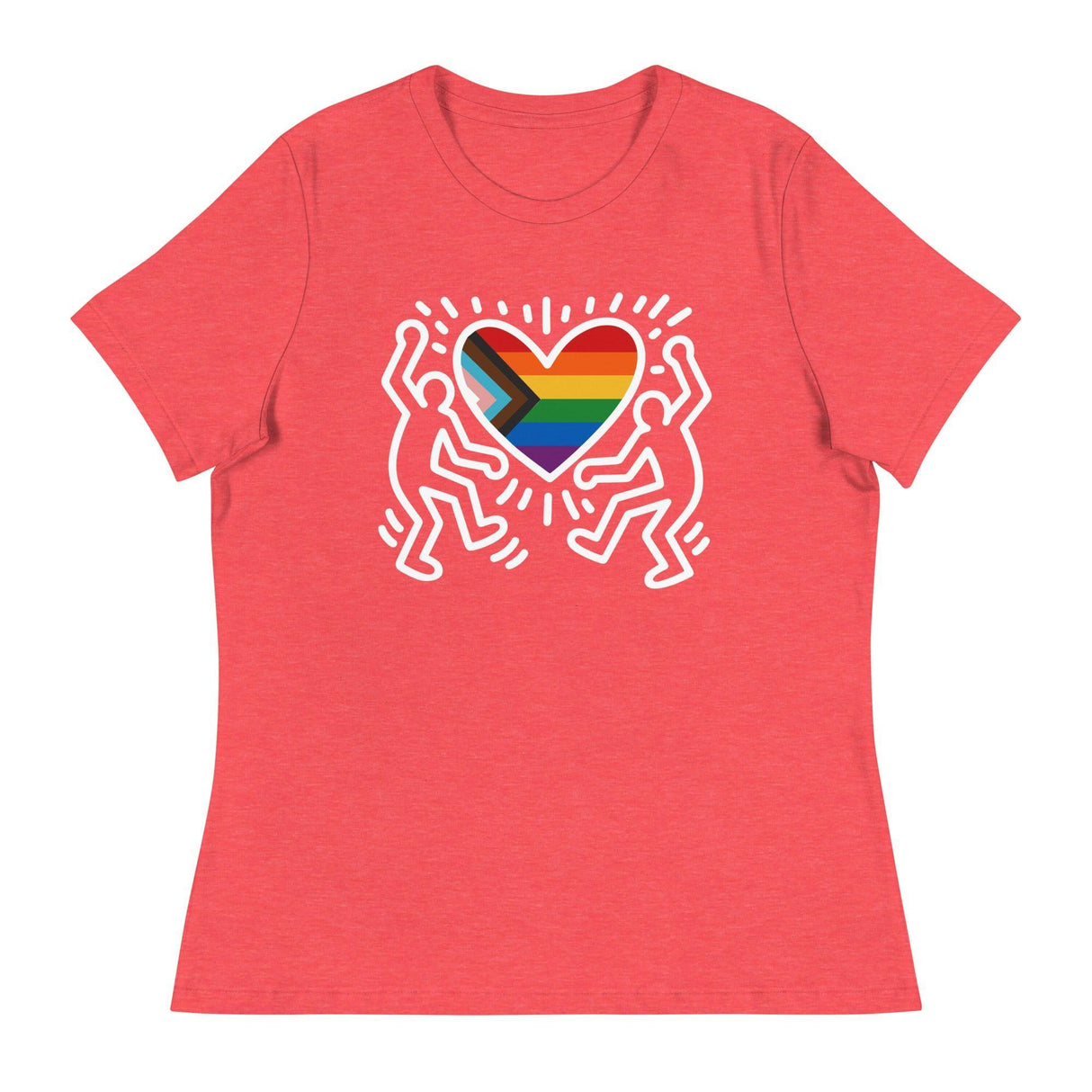 Progress Pride Figures (Women's Relaxed T-Shirt)-Women's T-Shirts-Swish Embassy