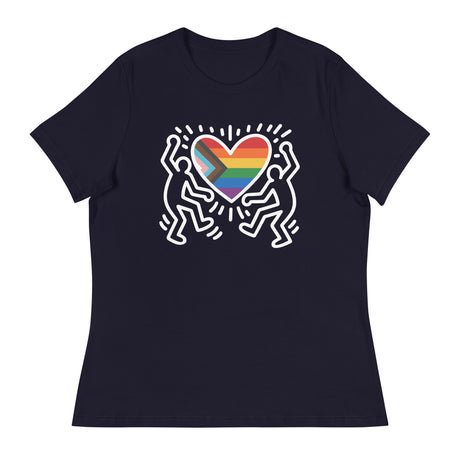 Progress Pride Figures (Women's Relaxed T-Shirt)-Women's T-Shirts-Swish Embassy