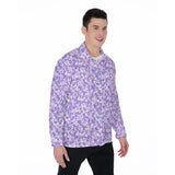 Purple Glory (Long Sleeve Button Shirt)-Long Sleeve Button Shirts-Swish Embassy