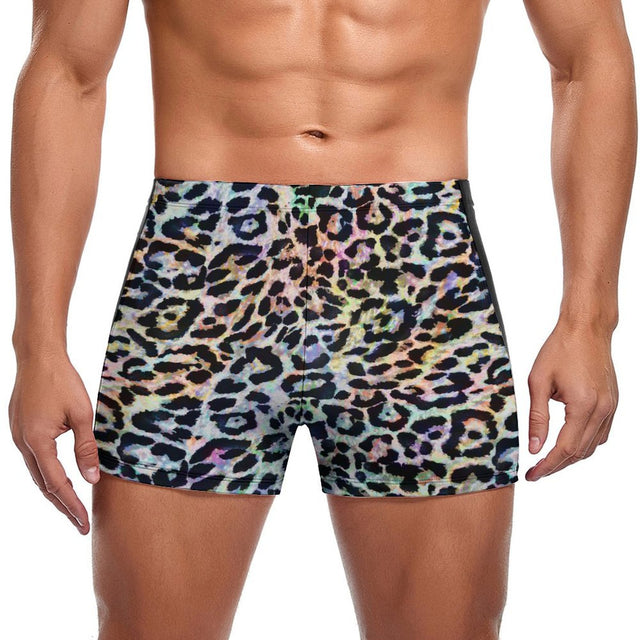 Rainbow Leopard (Square Cut Trunks)-Square Cut Trunks-Swish Embassy