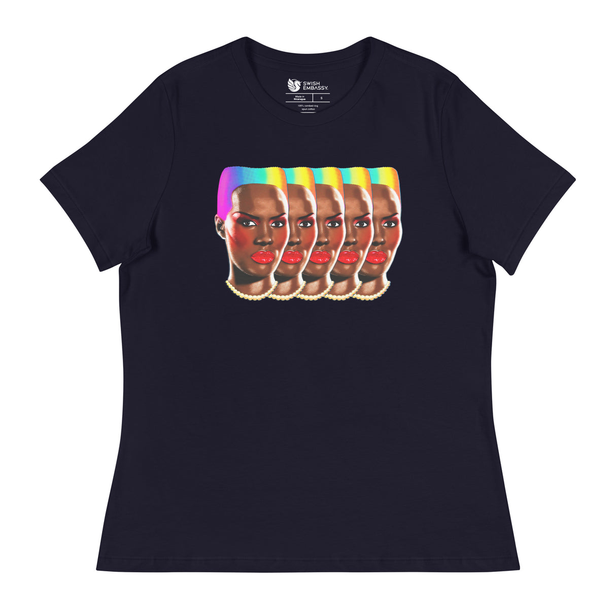 Rainbows and Rhythm (Women's Relaxed T-Shirt)-Women's T-Shirts-Swish Embassy