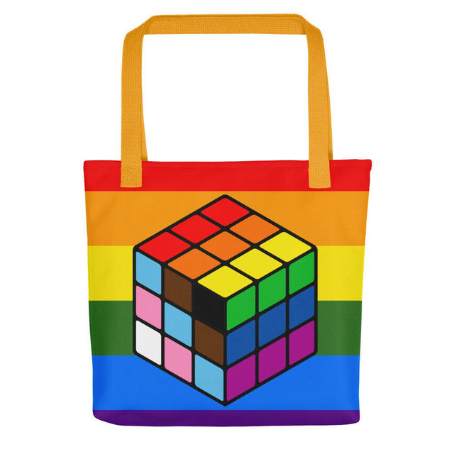 Rubik's Pride (Tote bag)-Bags-Swish Embassy