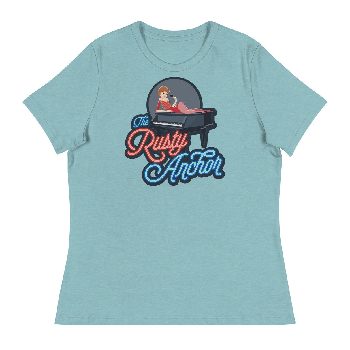 Rusty Anchor (Women's Relaxed T-Shirt)-Women's T-Shirts-Swish Embassy