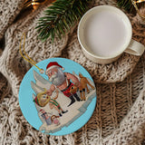 Santa'S Little Helper (Ceramic Holiday Keepsake)-Ceramic Holiday Keepsake-Swish Embassy
