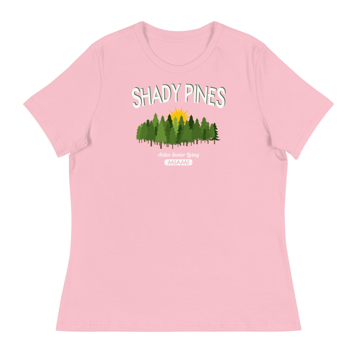Shady Pines (Women's Relaxed T-Shirt)-Women's T-Shirts-Swish Embassy