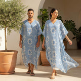 Steel Bloom (Kaftan)-Kaftan-Swish Embassy