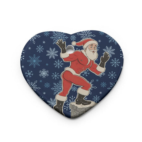 Stuffin' Your Chimney (Ceramic Holiday Keepsake)-Ceramic Holiday Keepsake-Swish Embassy