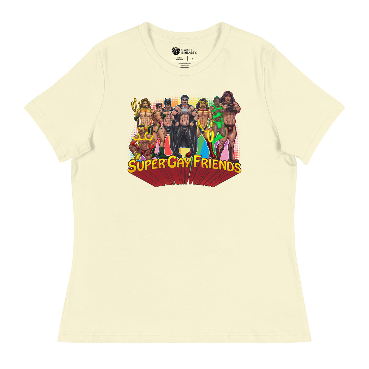Supergay Friends (Women's Relaxed T-Shirt)-Women's T-Shirts-Swish Embassy