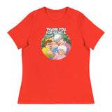 Thank You for Being a Friend (Women's Relaxed T-Shirt)-Women's T-Shirts-Swish Embassy