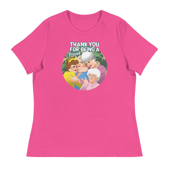 Thank You for Being a Friend (Women's Relaxed T-Shirt)-Women's T-Shirts-Swish Embassy