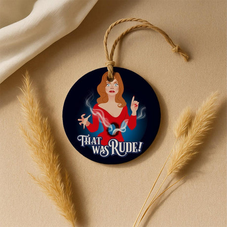 That Was Rude (Ceramic Holiday Keepsake)-Ceramic Holiday Keepsake-Swish Embassy