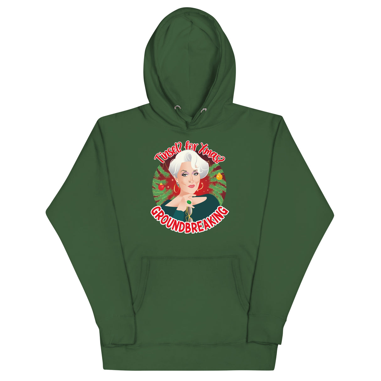 Tinsel for Xmas? Groundbreaking (Hoodie)-Christmas Hoodies-Swish Embassy