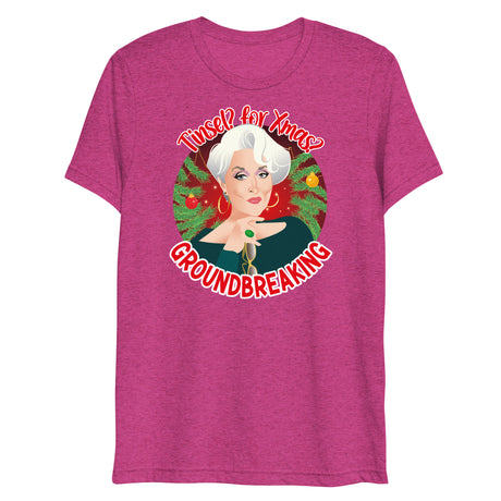 Tinsel for Xmas? Groundbreaking (Triblend)-Christmas Triblends-Swish Embassy