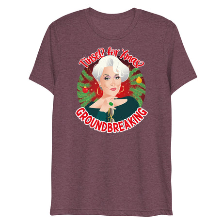 Tinsel for Xmas? Groundbreaking (Triblend)-Christmas Triblends-Swish Embassy