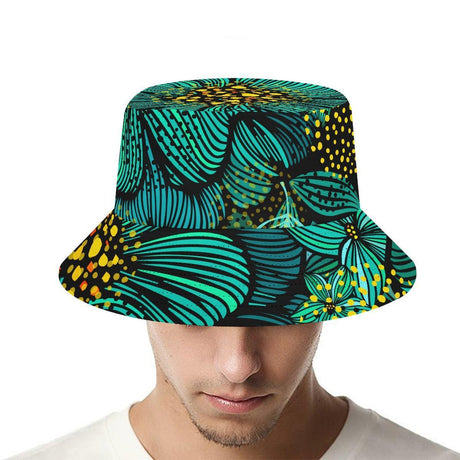 Turquoise (Allover Bucket Hat)-Allover Bucket Hat-Swish Embassy