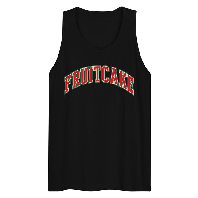 Varsity Fruitcake (Tank top)-Christmas Tank Tops-Swish Embassy