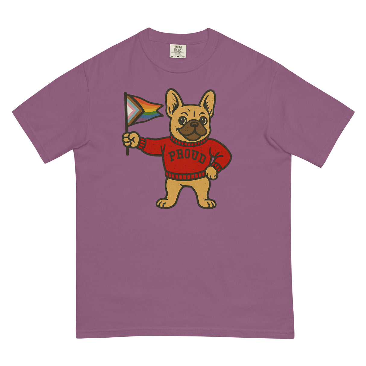 Varsity Pride Puppy (Boxy Tee)-Boxy T-Shirt-Swish Embassy