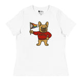 Varsity Pride Puppy (Women's Relaxed T-Shirt)-Women's T-Shirts-Swish Embassy