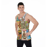 Vintage Gay Pulp (Allover Tank Top)-Allover Tank Top-Swish Embassy
