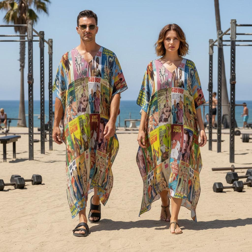 Vintage Pulp (Kaftan)-Kaftan-Swish Embassy