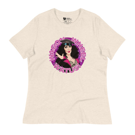 Wagon Wheel Watusi (Women's Relaxed T-Shirt)-Women's T-Shirts-Swish Embassy