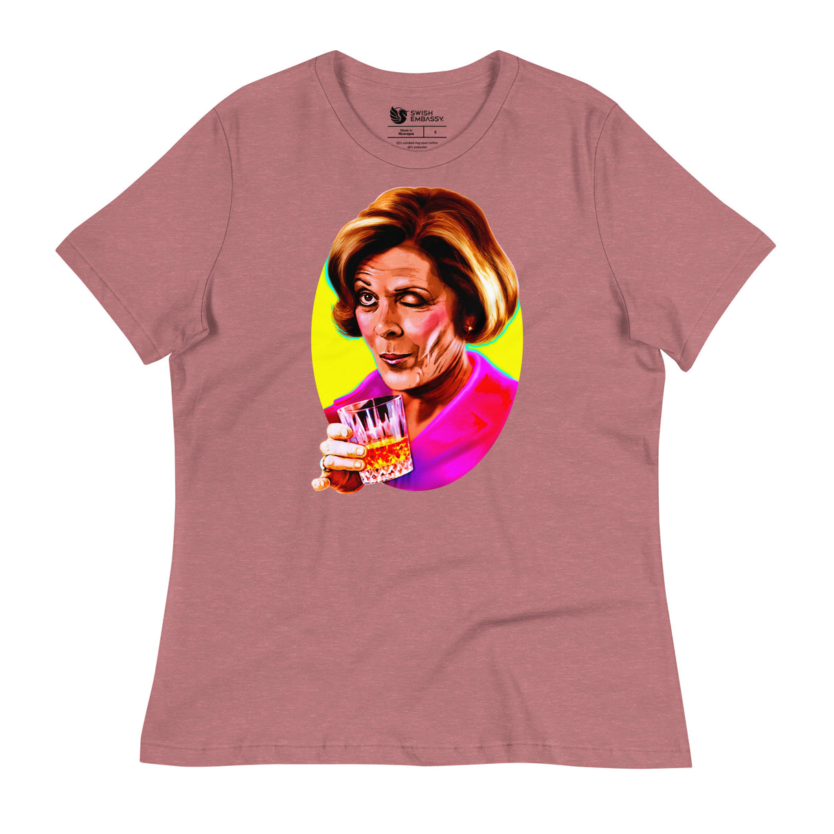 Wink and Drink (Women's Relaxed T-Shirt)-Women's T-Shirts-Swish Embassy