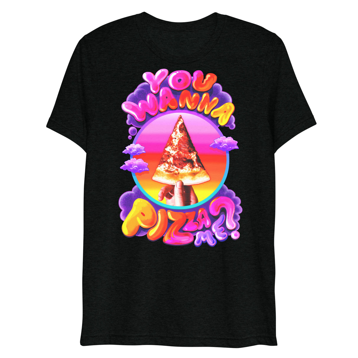 You Wanna Pizza Me? (Triblend)-Triblend T-Shirt-Swish Embassy