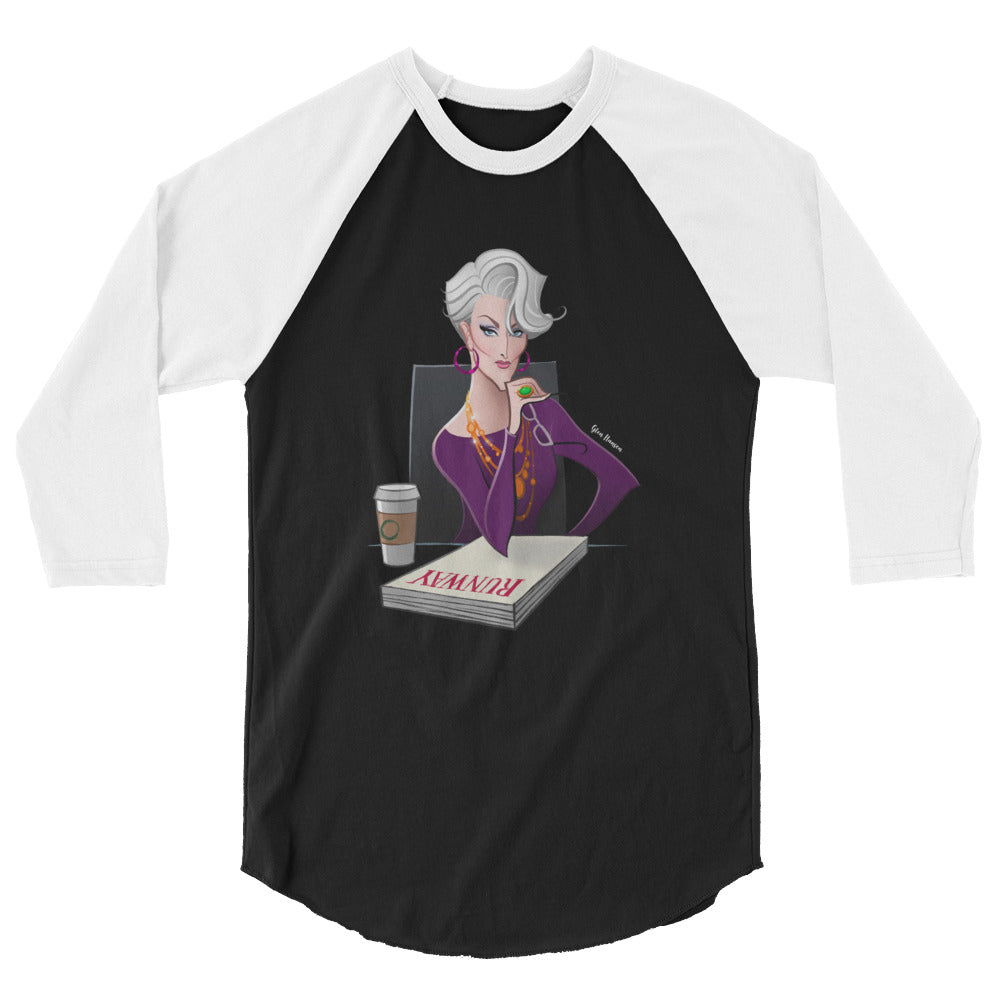 Dragon Lady (Raglan) - Black/White