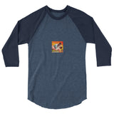 The Wind Done Already Had Herses (Raglan) - Heather Denim/Navy