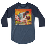 The Wind Done Already Had Herses (Raglan) - Heather Denim/Navy