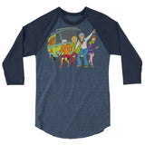 Golden Machine (Raglan) - Heather Denim/Navy