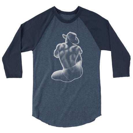 Bikini Cowboy (Raglan) - Heather Denim/Navy