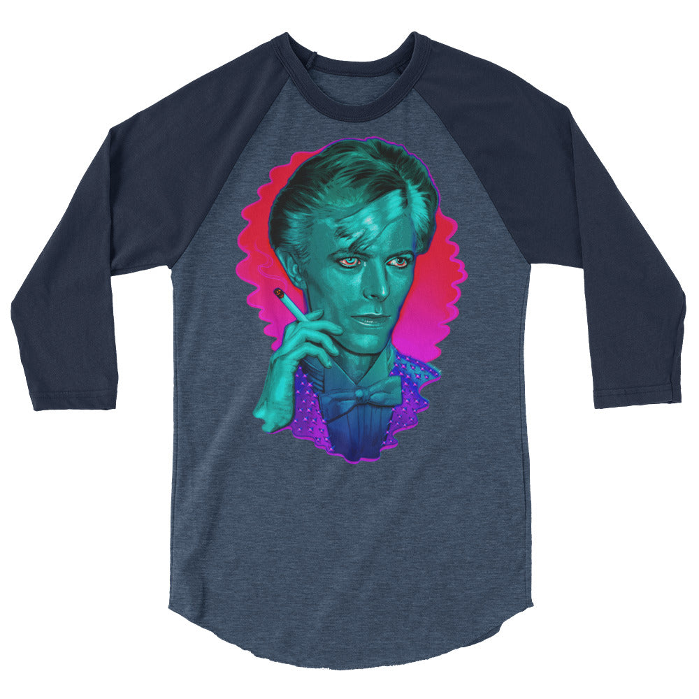 The Man Who Sold the Hue (Raglan) - Heather Denim/Navy
