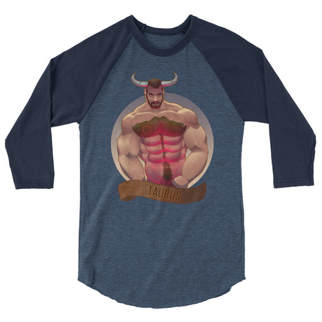 Taurus (Raglan) - Heather Denim/Navy