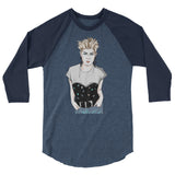 Robyn (Raglan) - Heather Denim/Navy