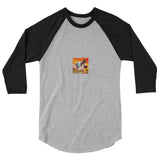 The Wind Done Already Had Herses (Raglan) - Heather Grey/Black