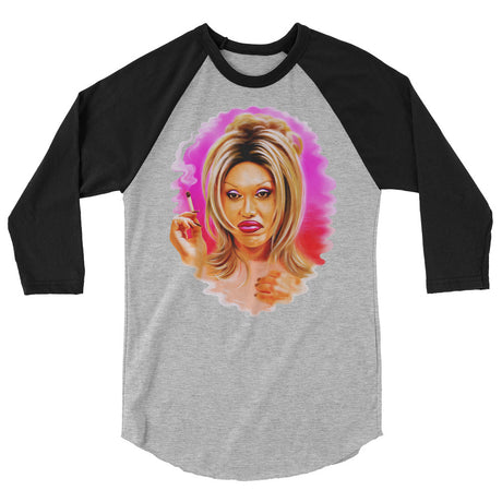 Spin Me Right Round (Raglan) - Heather Grey/Black