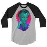 The Man Who Sold the Hue (Raglan) - Heather Grey/Black
