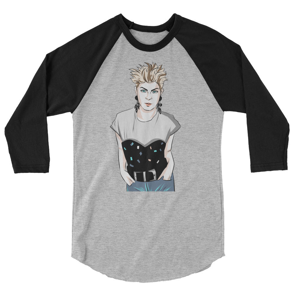 Robyn (Raglan) - Heather Grey/Black