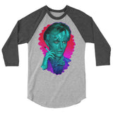 The Man Who Sold the Hue (Raglan) - Heather Grey/Heather Charcoal