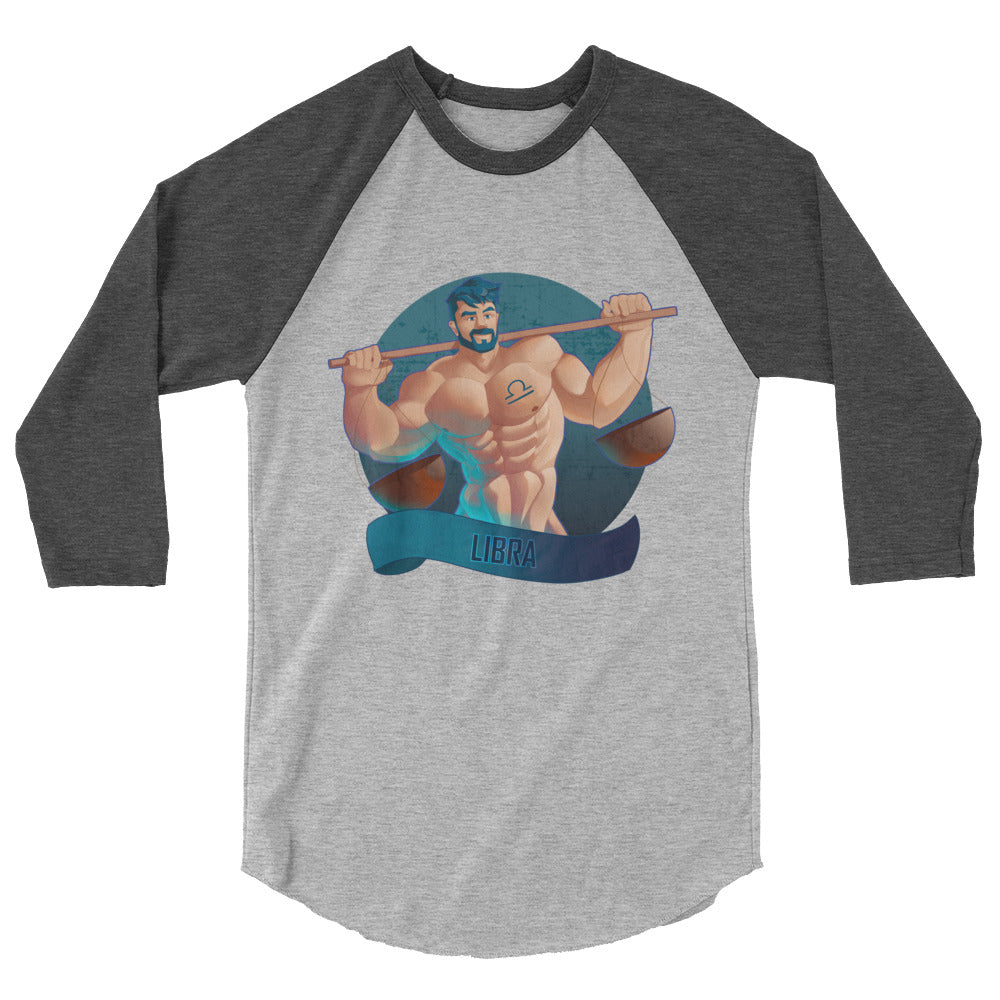 Libra (Raglan) - Heather Grey/Heather Charcoal