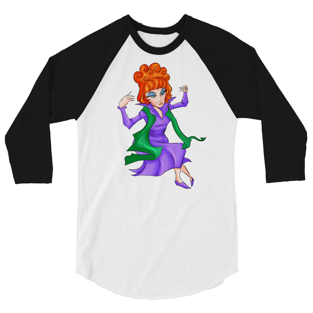 Endora (Raglan) - White/Black