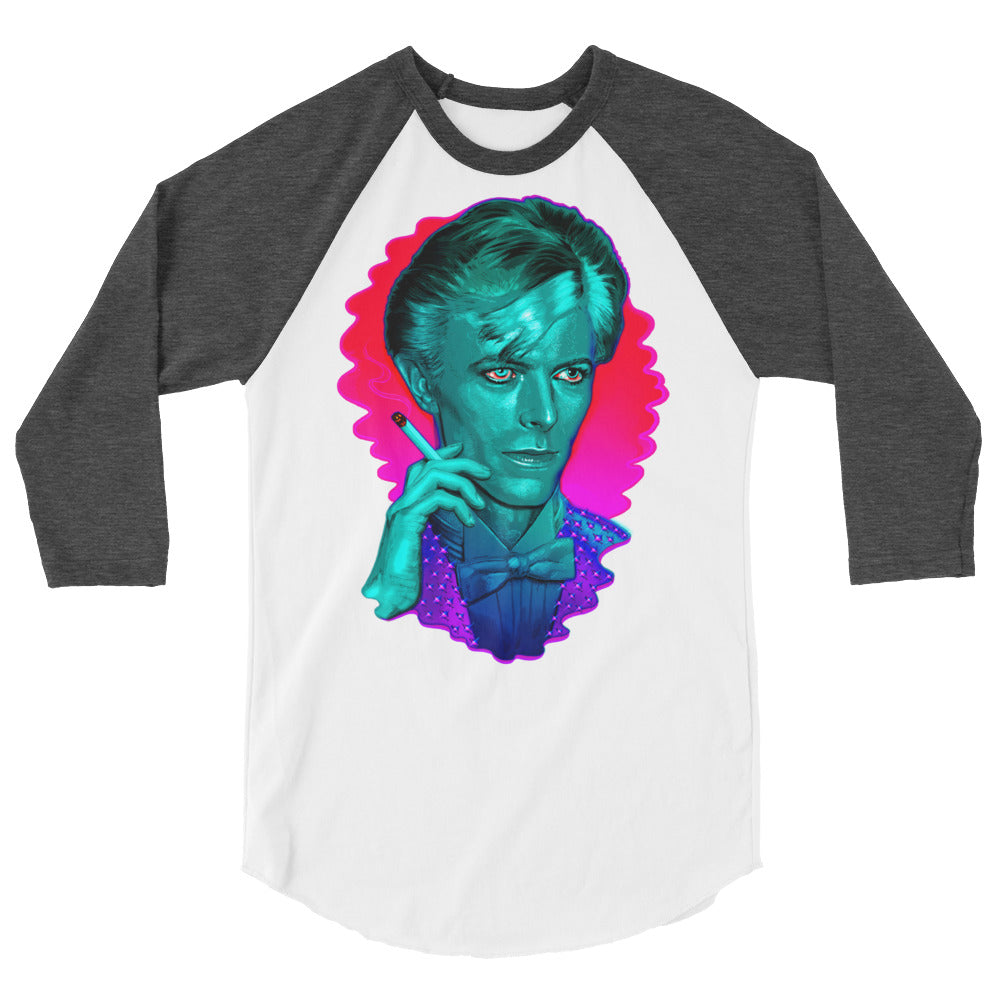 The Man Who Sold the Hue (Raglan) - White/Heather Charcoal