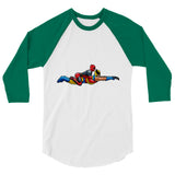 Ambiguously Gay (Raglan) - White/Kelly