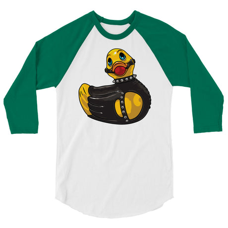 Rubber Ducky (Raglan) - White/Kelly