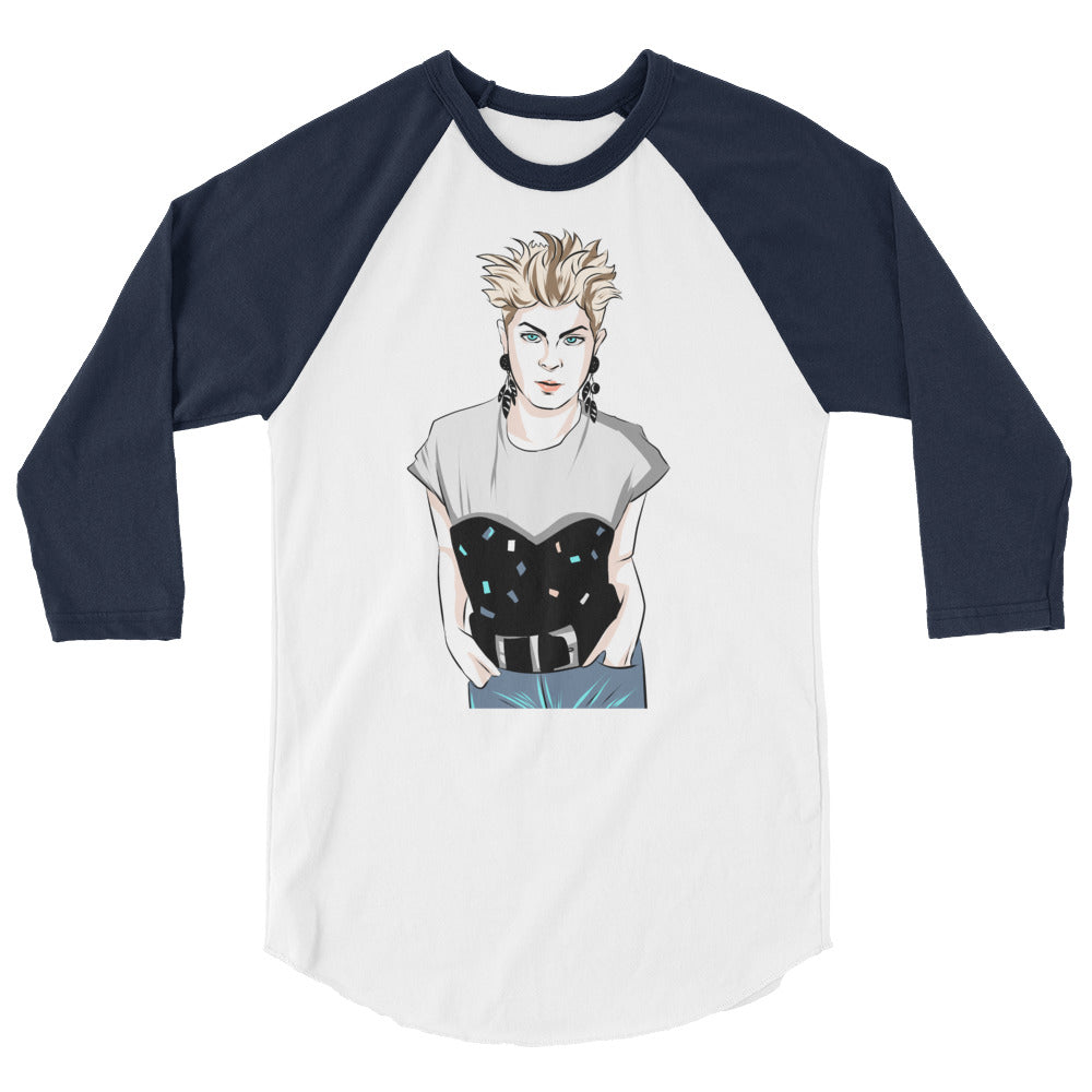 Robyn (Raglan) - White/Navy