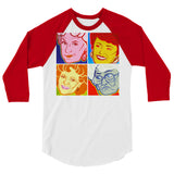 Pop Art Girls (Raglan) - White/Red