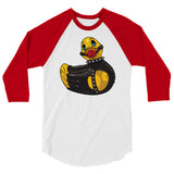 Rubber Ducky (Raglan) - White/Red