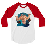 Libra (Raglan) - White/Red